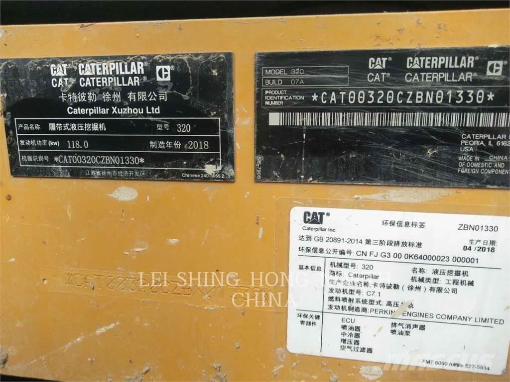 CAT 320-07 Roomikekskavaatorid