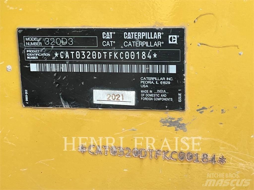 CAT 320D3 Roomikekskavaatorid