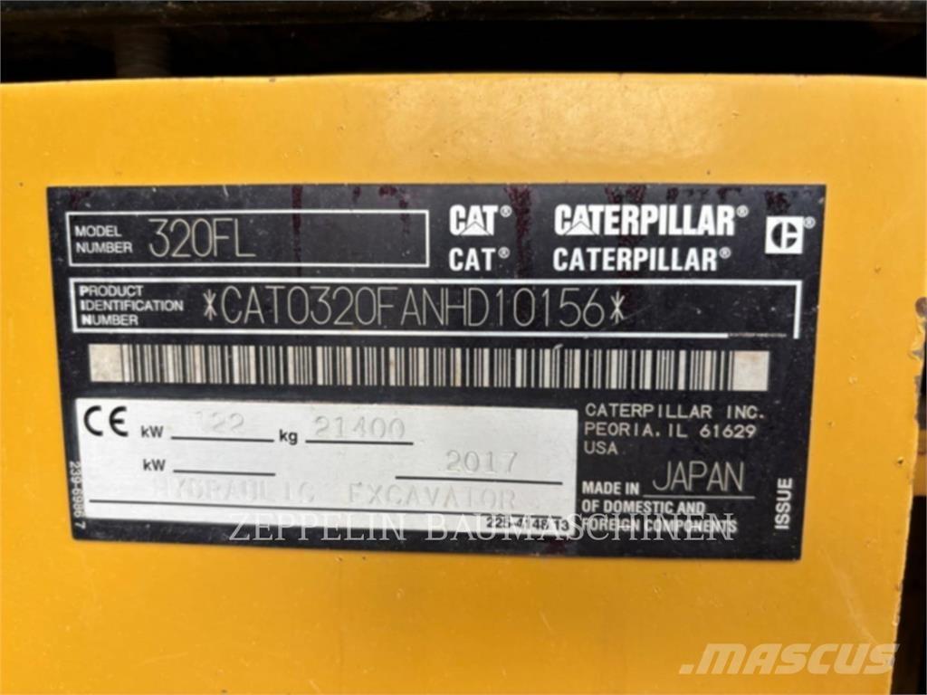 CAT 320FL Roomikekskavaatorid