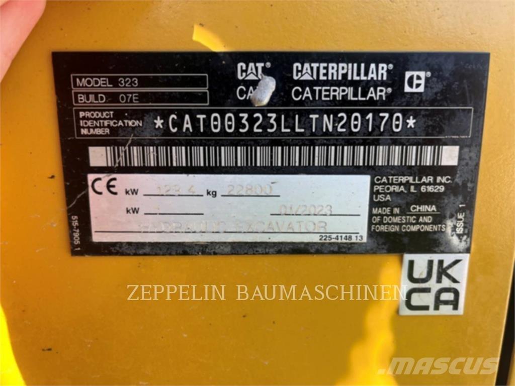 CAT 323-07D Roomikekskavaatorid