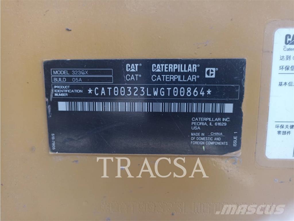 CAT 323GX Roomikekskavaatorid