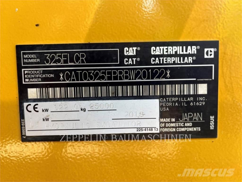 CAT 325FL Roomikekskavaatorid
