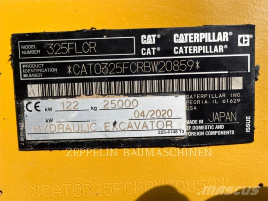 CAT 325FL Roomikekskavaatorid