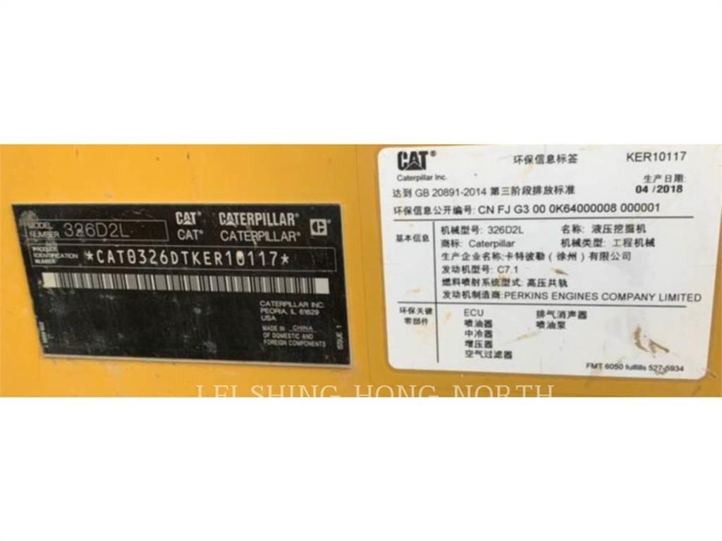 CAT 326D2L Roomikekskavaatorid