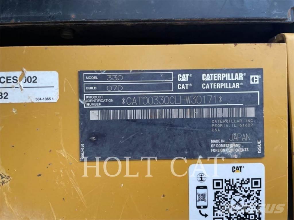 CAT 330 TC Roomikekskavaatorid
