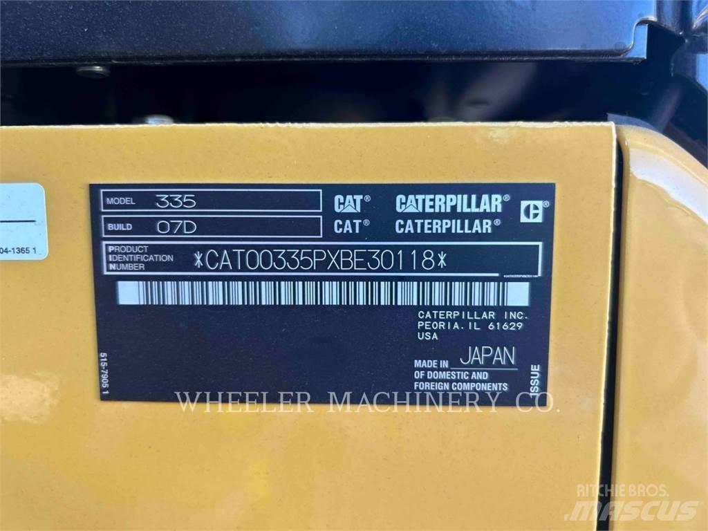 CAT 335 CF Roomikekskavaatorid