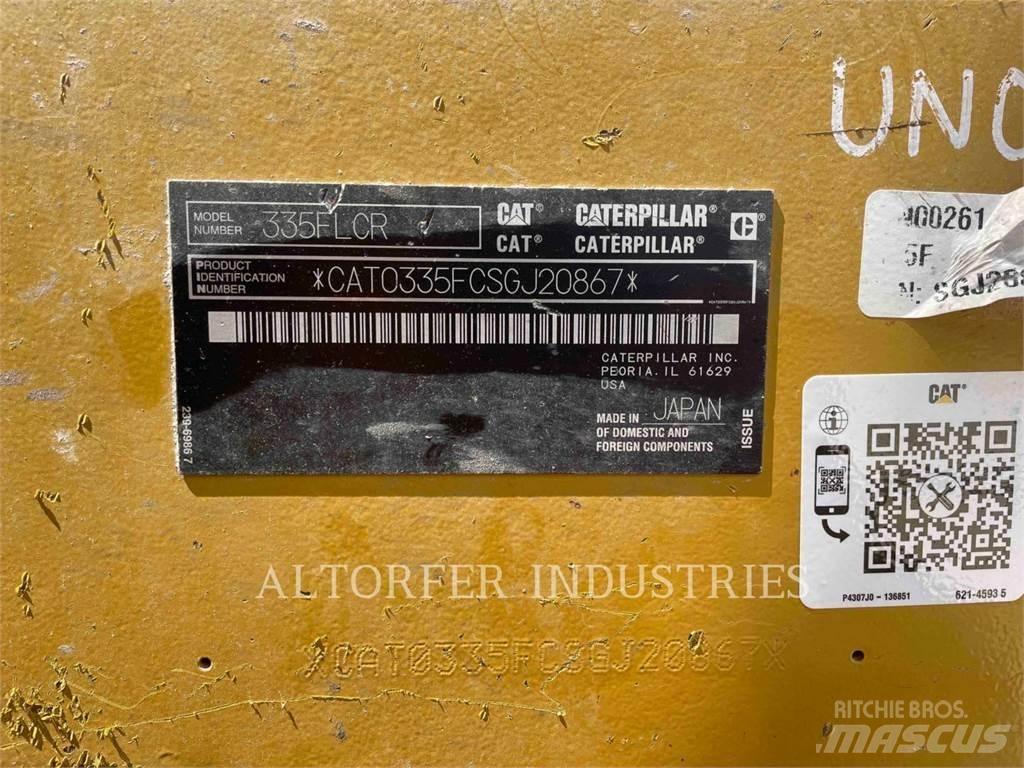 CAT 335F LCR Roomikekskavaatorid
