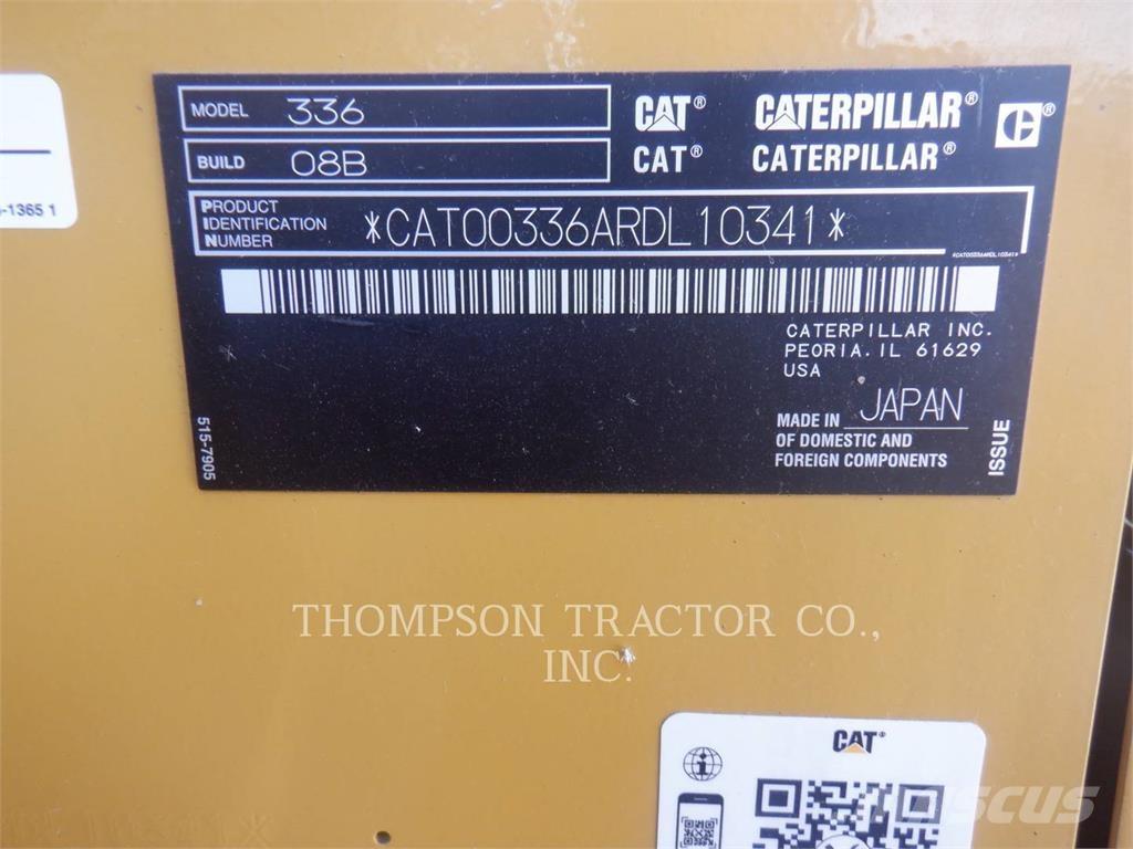 CAT 336 Roomikekskavaatorid