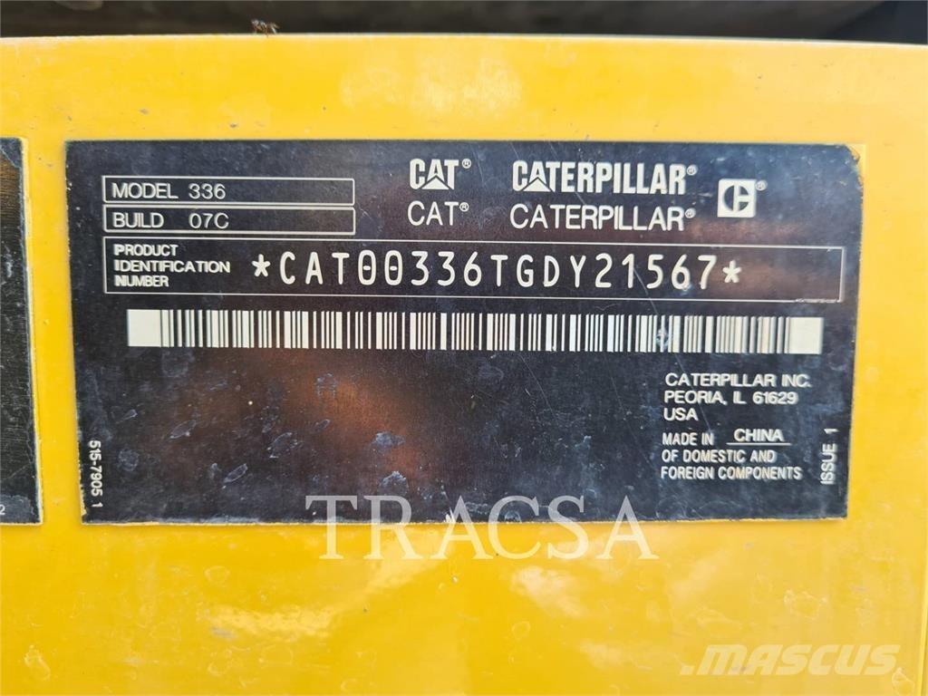 CAT 336 Roomikekskavaatorid