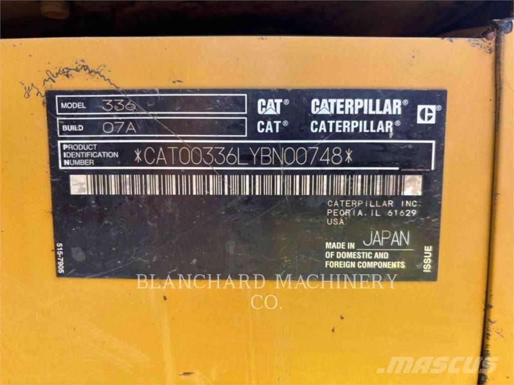 CAT 336 Roomikekskavaatorid