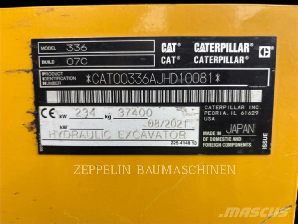CAT 336-07C Roomikekskavaatorid