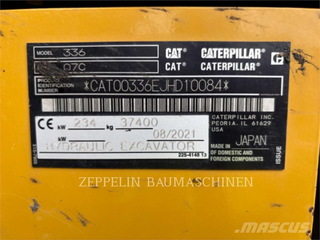 CAT 336-07C Roomikekskavaatorid