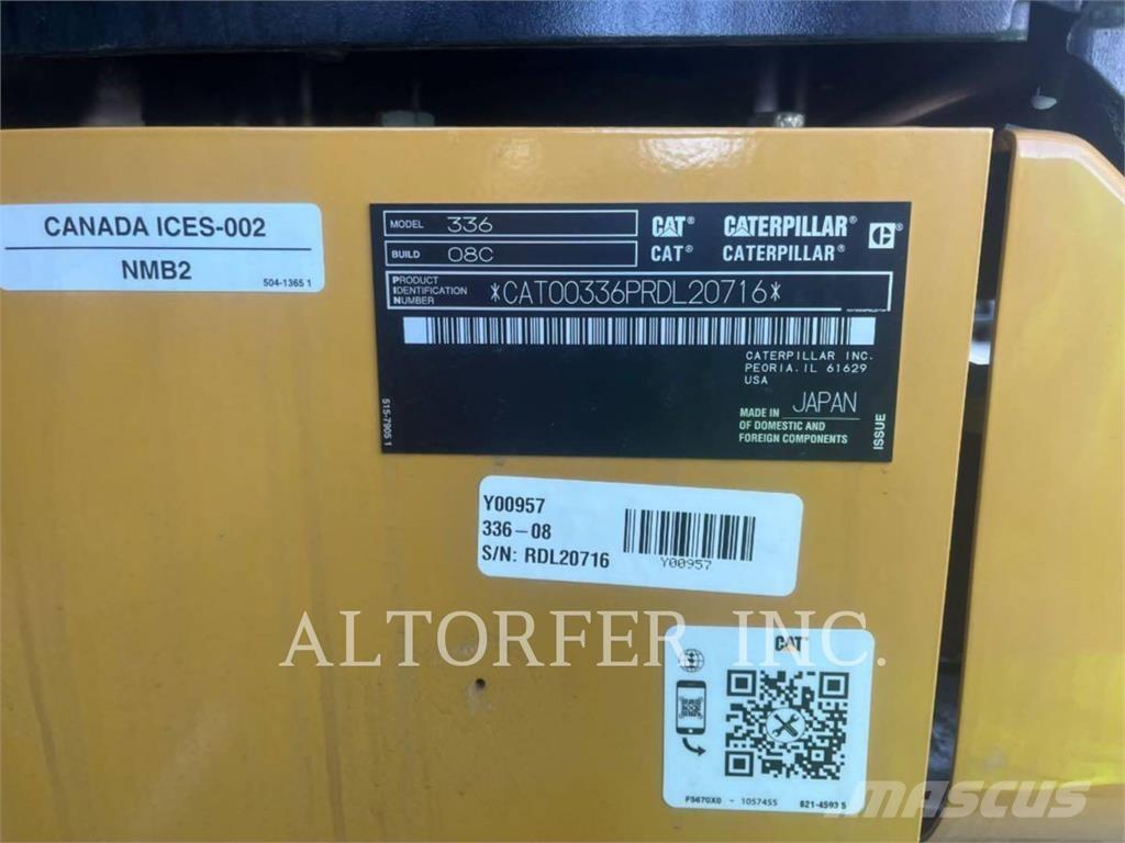 CAT 336-08 Roomikekskavaatorid