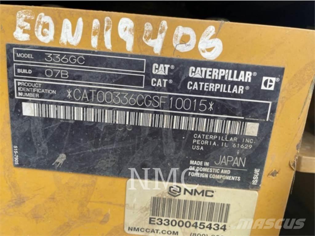 CAT 336 GC Roomikekskavaatorid