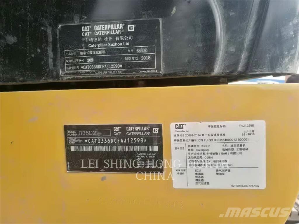 CAT 336D2 Roomikekskavaatorid