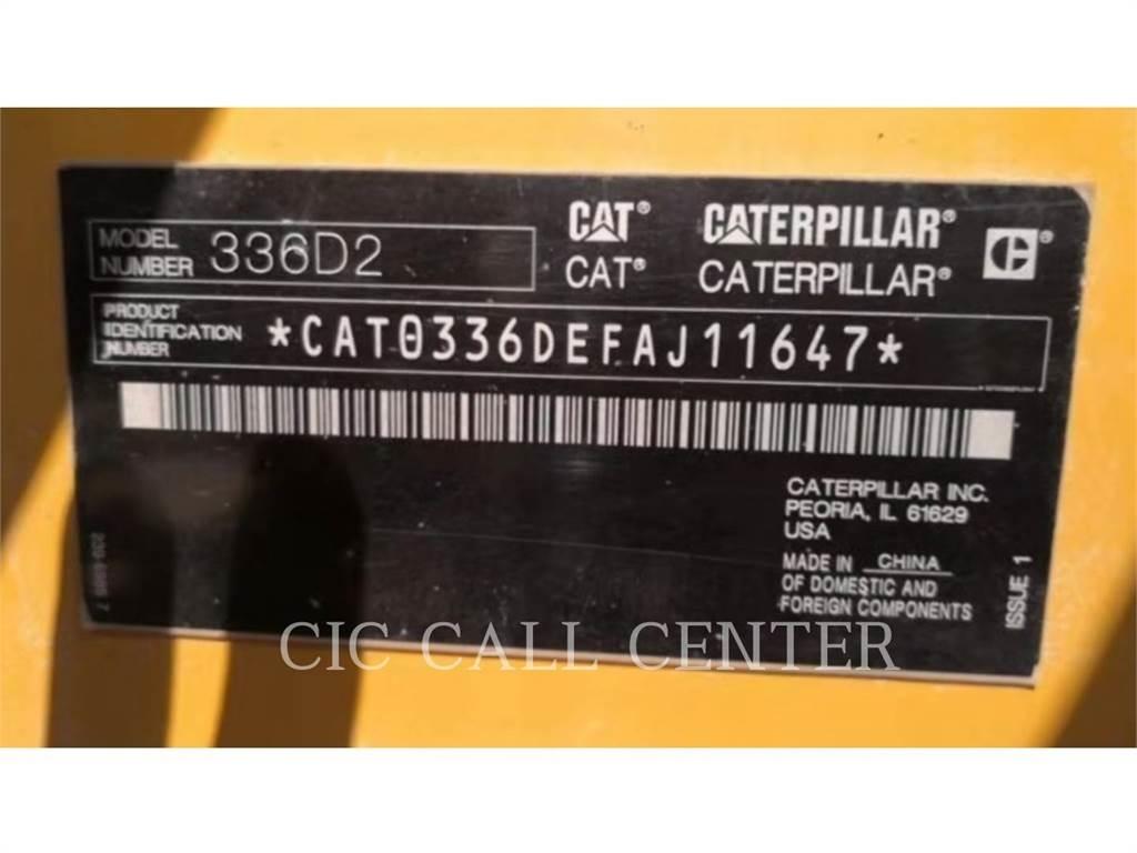CAT 336D2 Roomikekskavaatorid