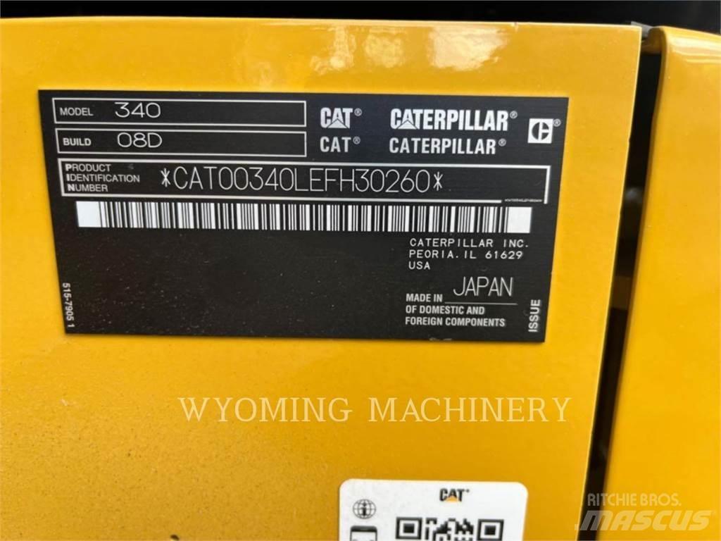 CAT 340 Roomikekskavaatorid