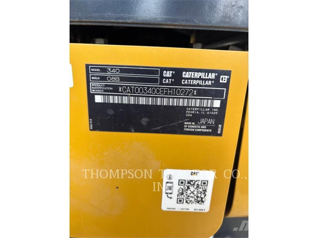 CAT 340 Roomikekskavaatorid