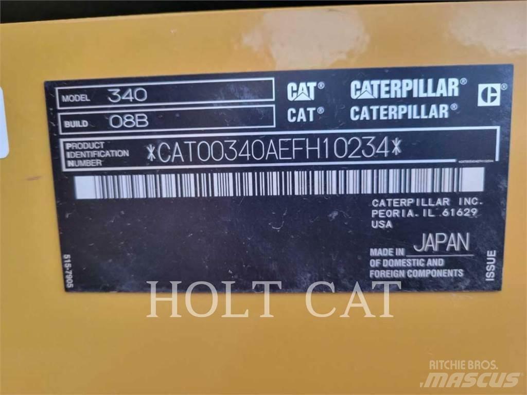 CAT 340 12 TC Roomikekskavaatorid