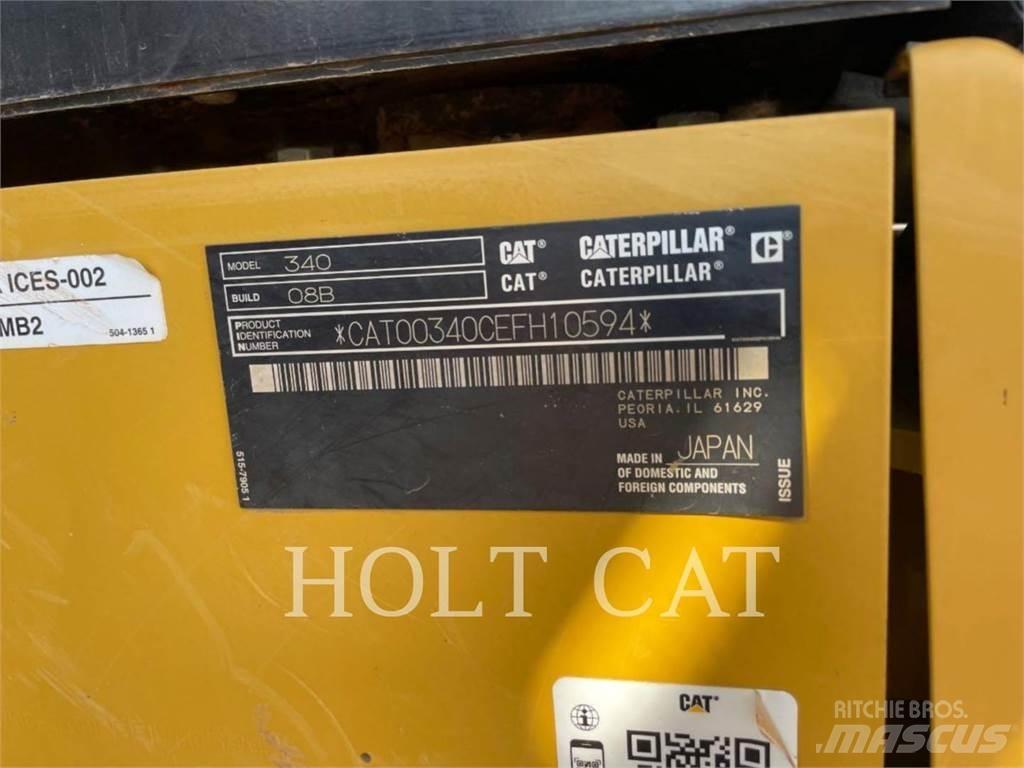 CAT 340 12 TC Roomikekskavaatorid