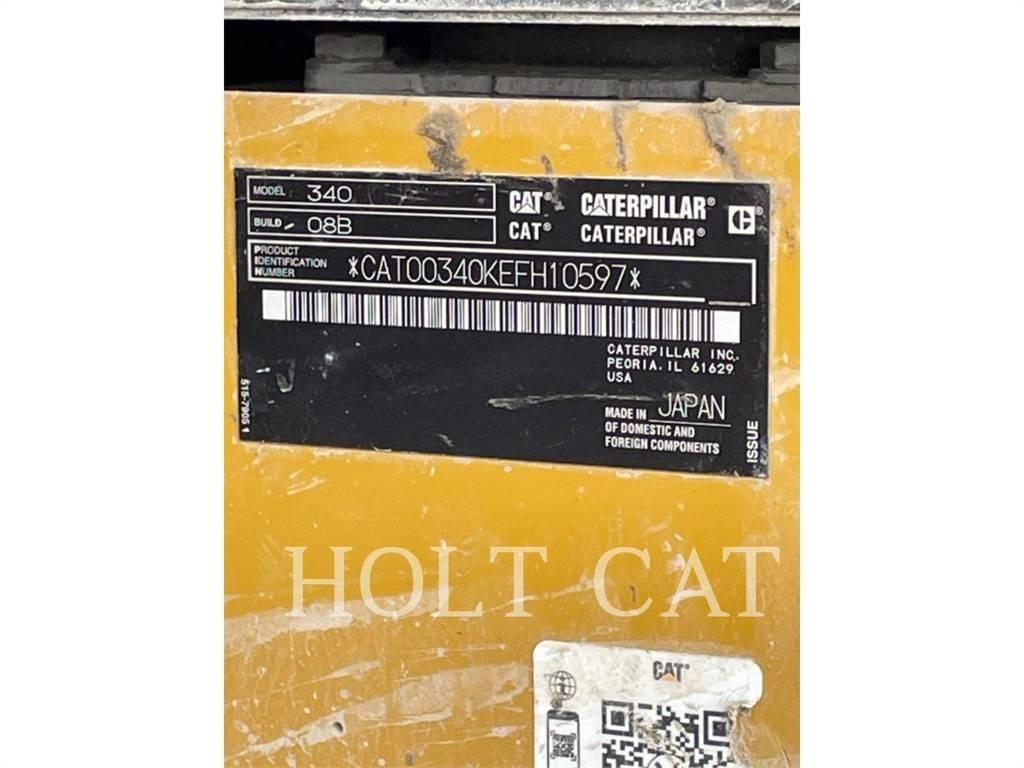 CAT 340 12 TC Roomikekskavaatorid