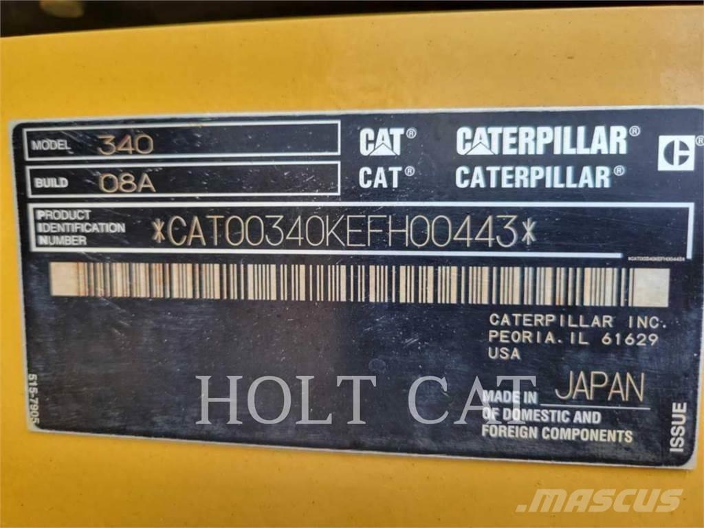 CAT 340 12 TC Roomikekskavaatorid