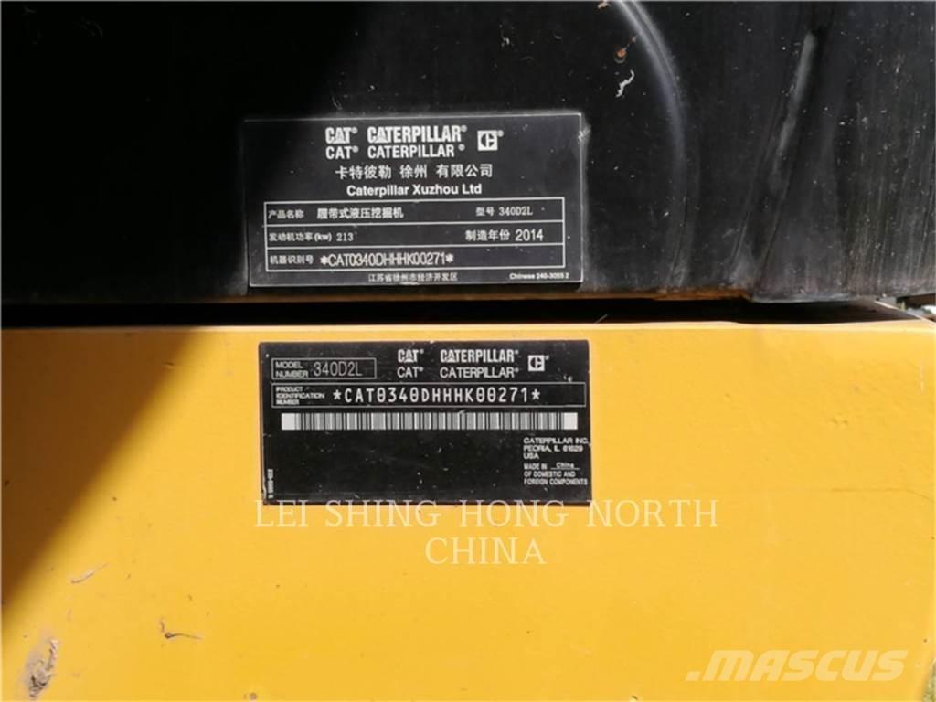 CAT 340D2L Roomikekskavaatorid