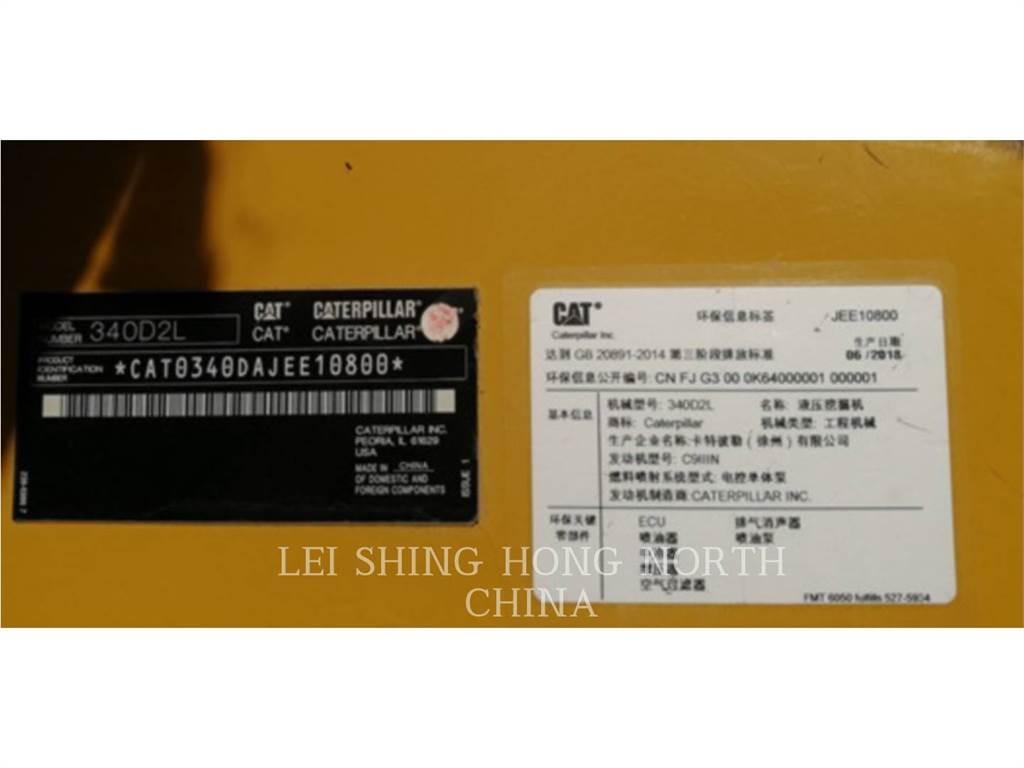 CAT 340D2L Roomikekskavaatorid