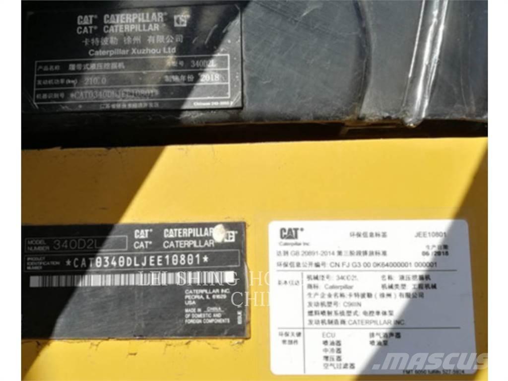 CAT 340D2L Roomikekskavaatorid