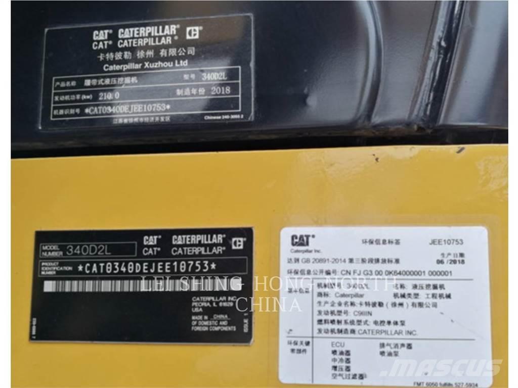 CAT 340D2L Roomikekskavaatorid