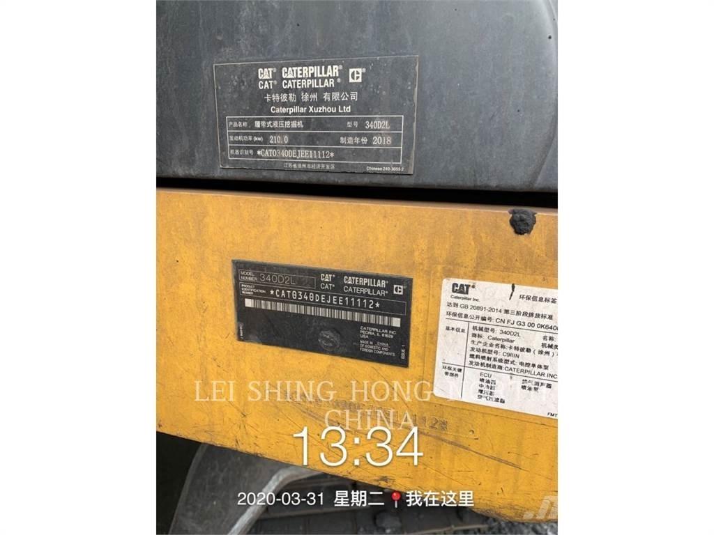 CAT 340D2L Roomikekskavaatorid