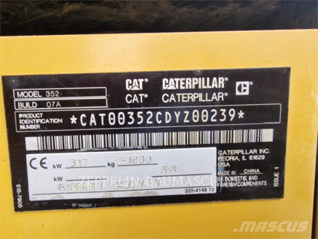 CAT 352-07A Roomikekskavaatorid