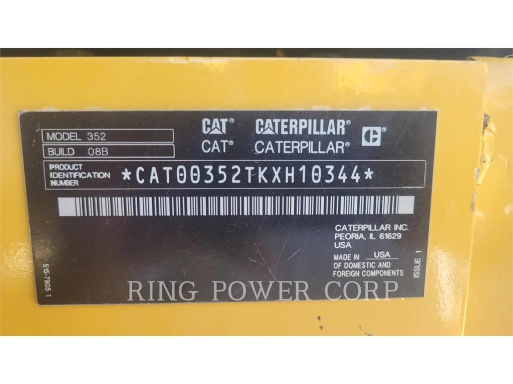 CAT 352-08 Roomikekskavaatorid
