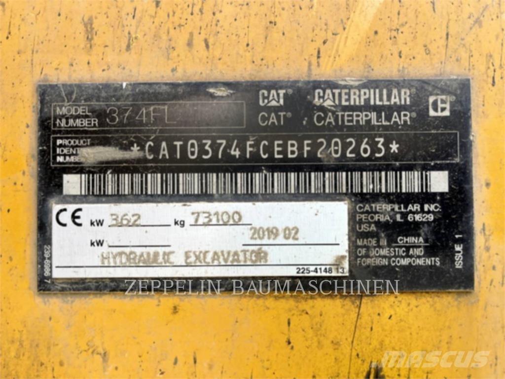 CAT 374FL Roomikekskavaatorid