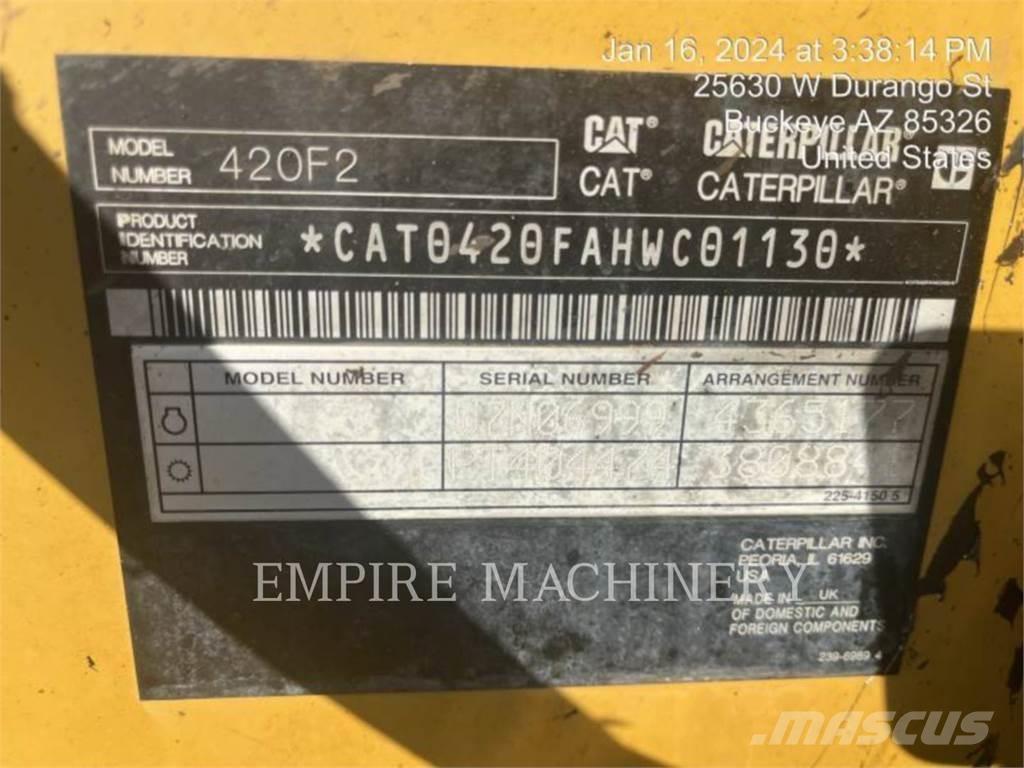 CAT 420F2 4EOP Ekskavaatorlaadurid