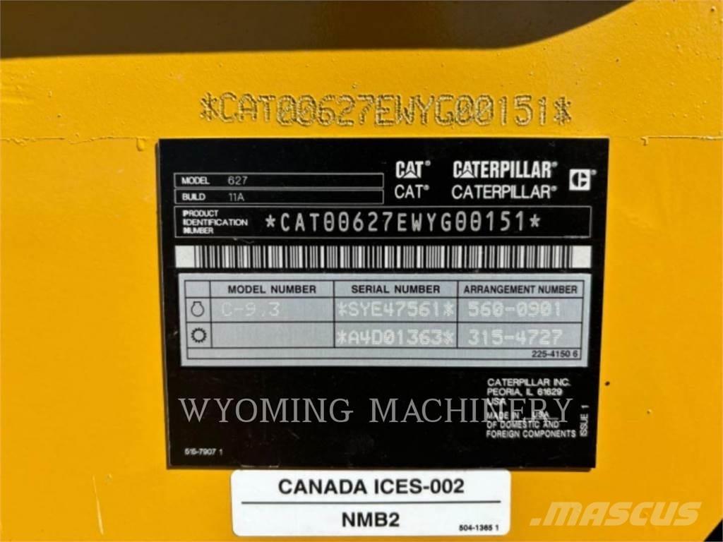 CAT 627 Kaabitsad
