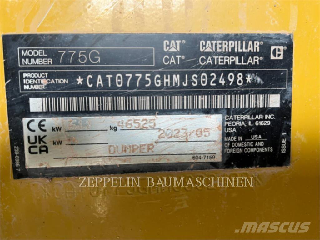 CAT 775G Liigendraamiga pinnaseveokid