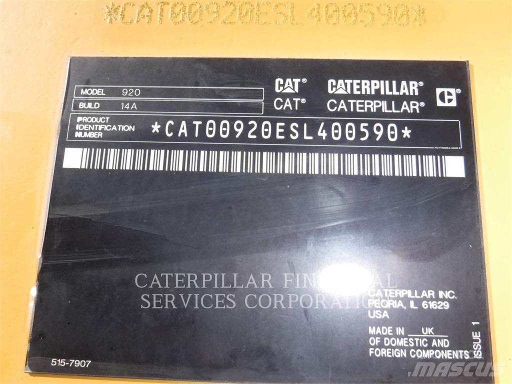 CAT 920-14 Rataslaadurid