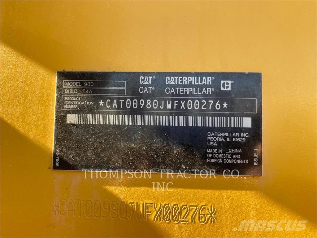 CAT 980 Rataslaadurid