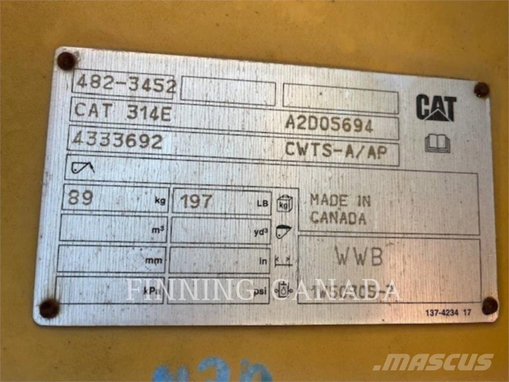 CAT ATTACHMENTS 314E Kiirliitmikud