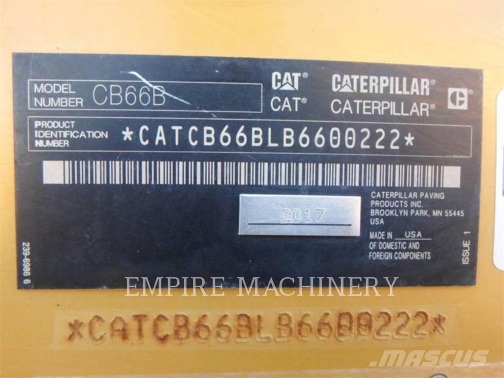 CAT CB66B Tandemrullid