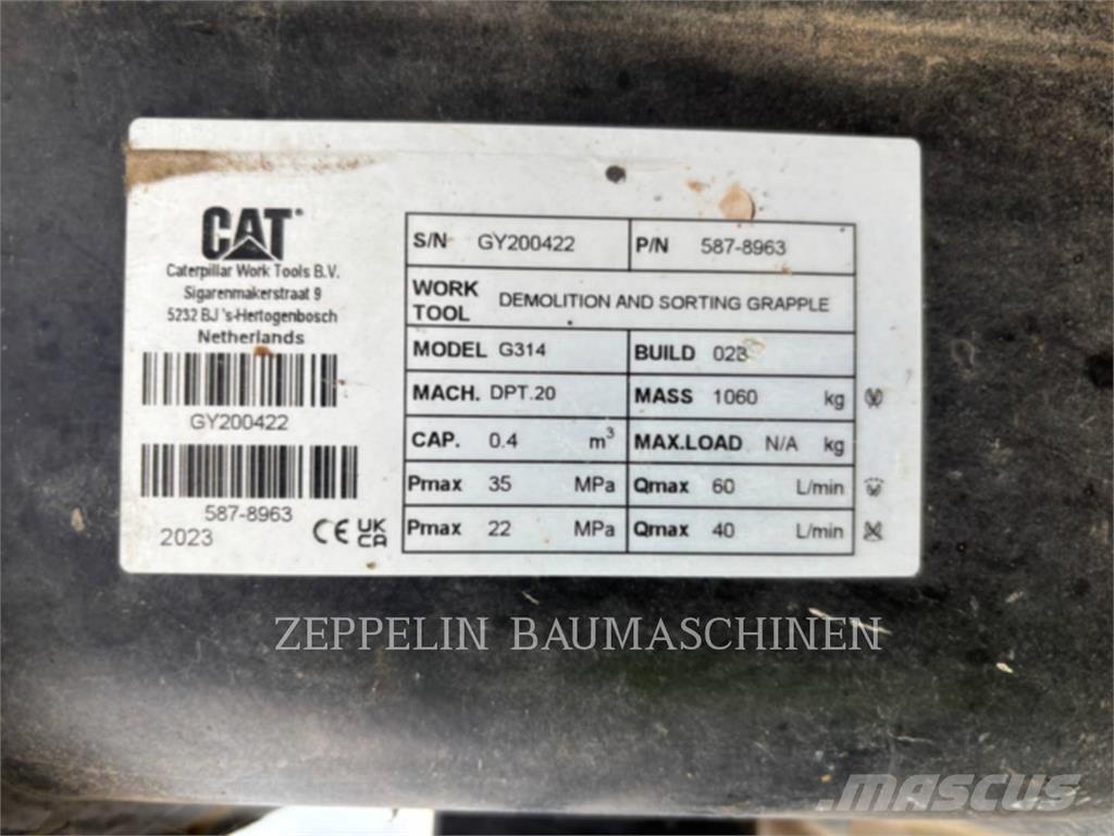 CAT G314-D Haaratsid