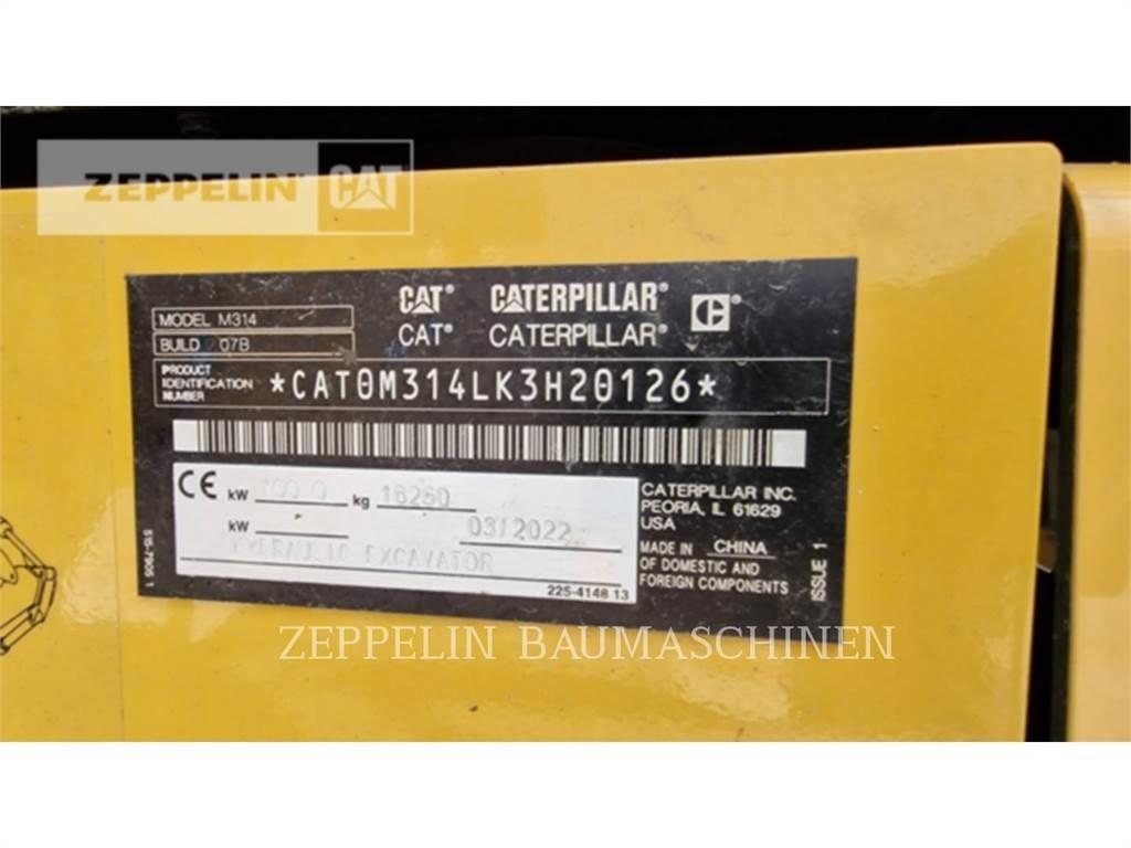 CAT M314-07A Ratasekskavaatorid