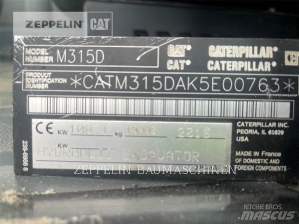 CAT M315D Ratasekskavaatorid
