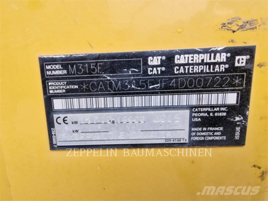 CAT M315F Ratasekskavaatorid