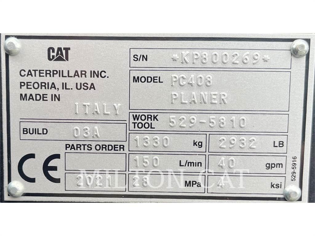CAT PC408 COLD PLANER Höövlid