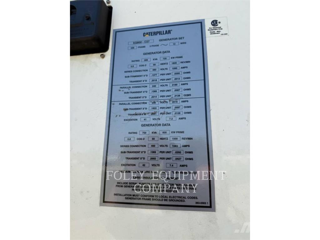 CAT XQ800 Muud generaatorid