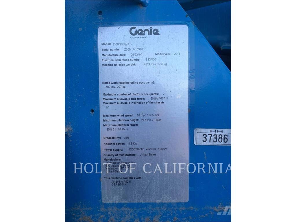 Genie BOOM Z30 Iseliikuvad poomtõstukid