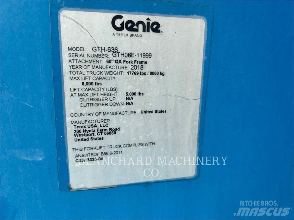 Genie GTH-636 Teleskooplaadurid