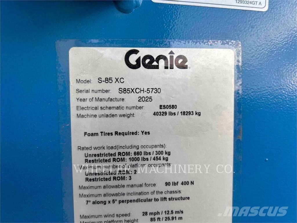 Genie S85XC SP Iseliikuvad poomtõstukid